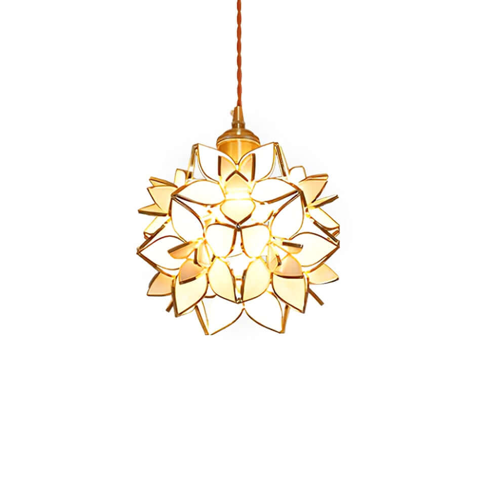 Håndlavet Kapiz Skal Loftslampe