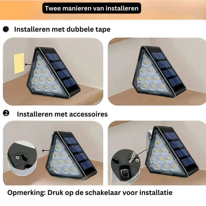 LED Solar Trappelys Udendørs Belysning
