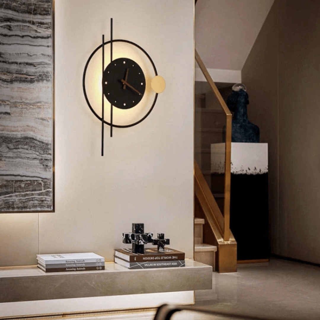 LED Vægur med Belysning, Moderne Design