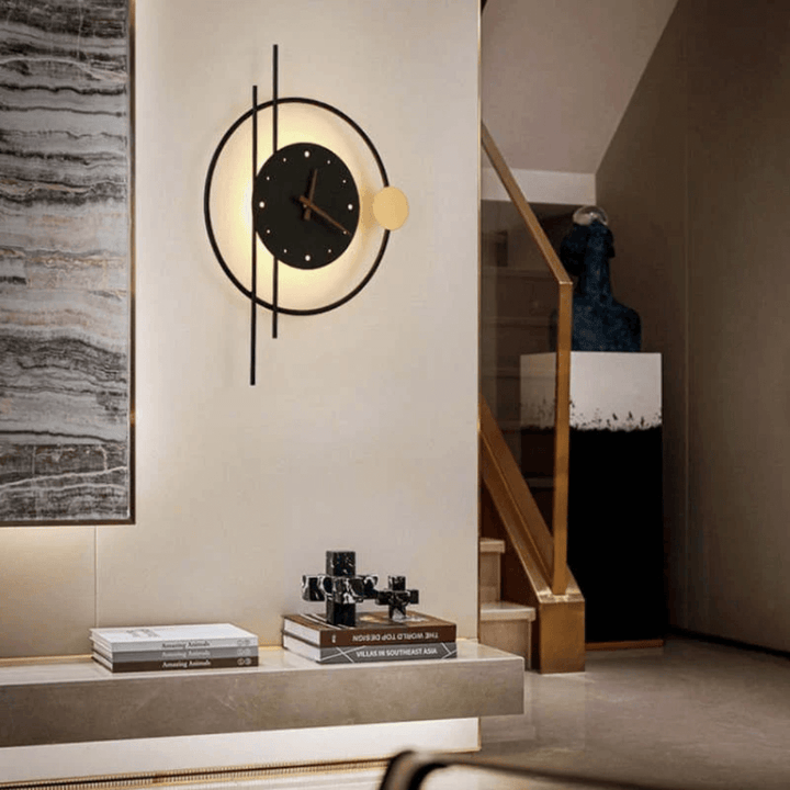 LED Vægur med Belysning, Moderne Design