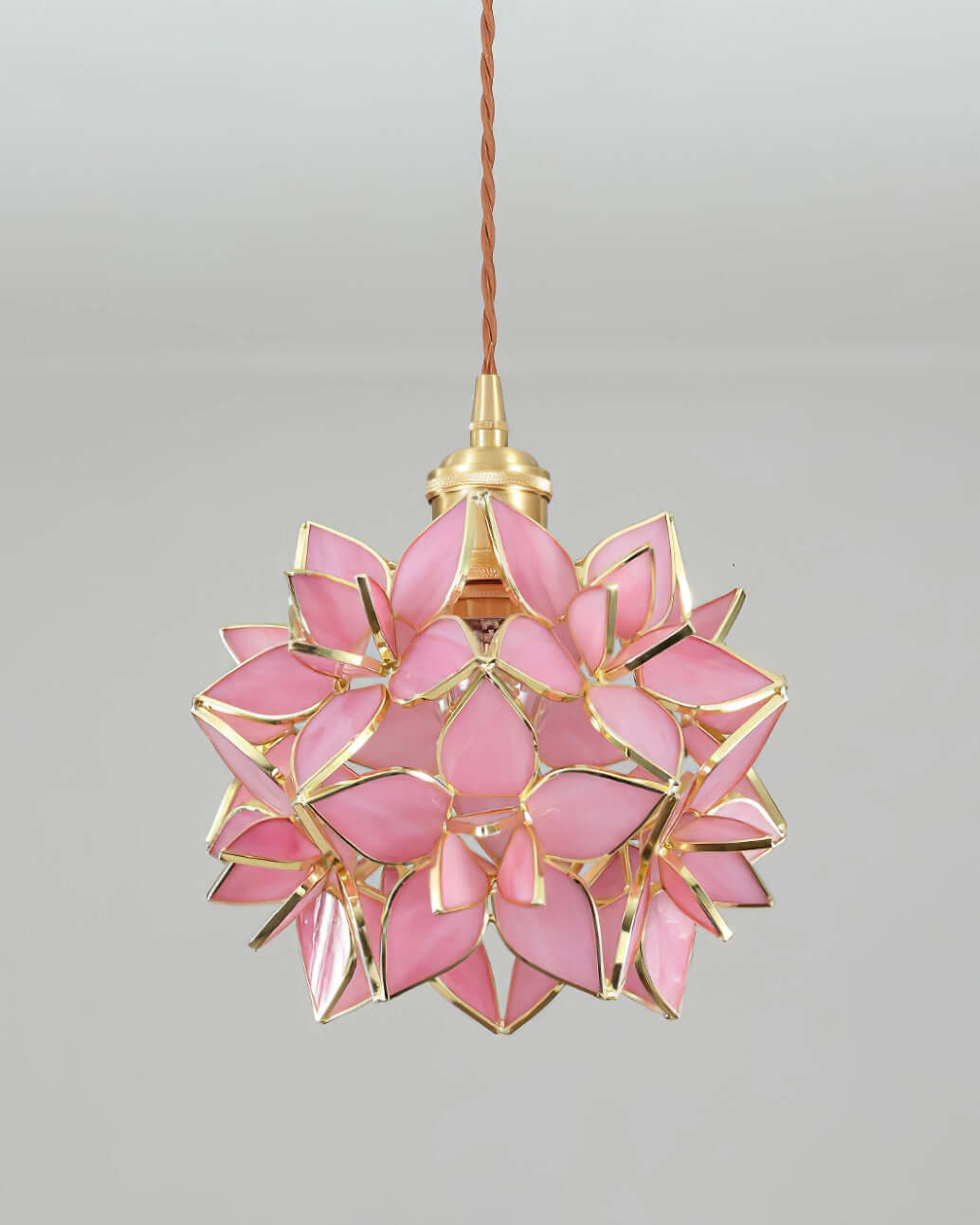 Håndlavet Kapiz Skal Loftslampe