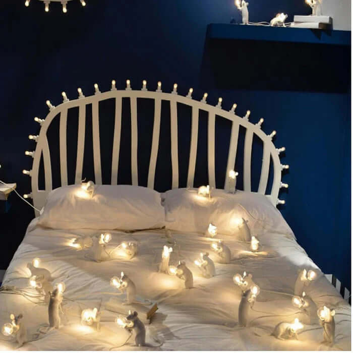 Dekorativ Muse Bordlampe