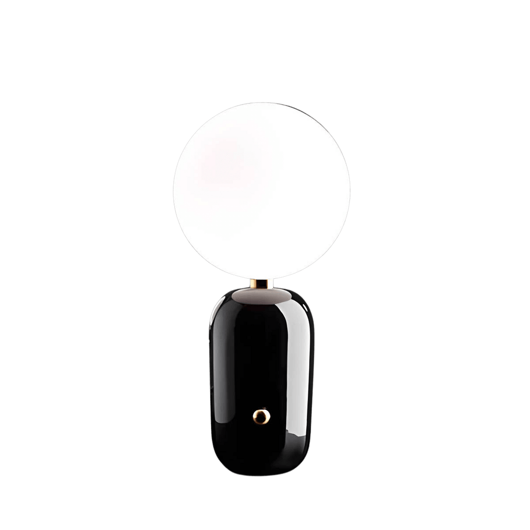 Elegant Skrivebordslampe med Glasfod