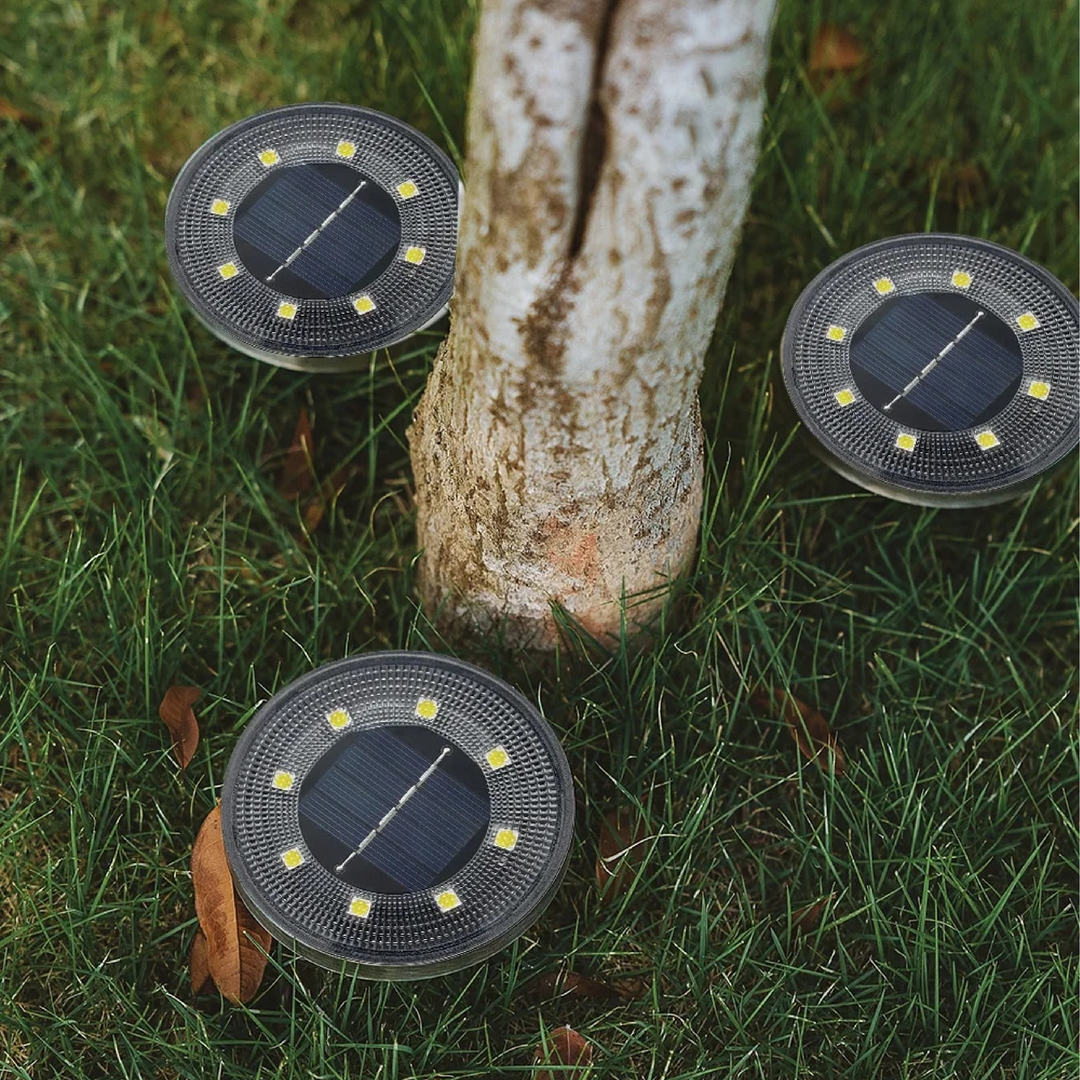 Solar havelamper, 4-pak, vandtæt