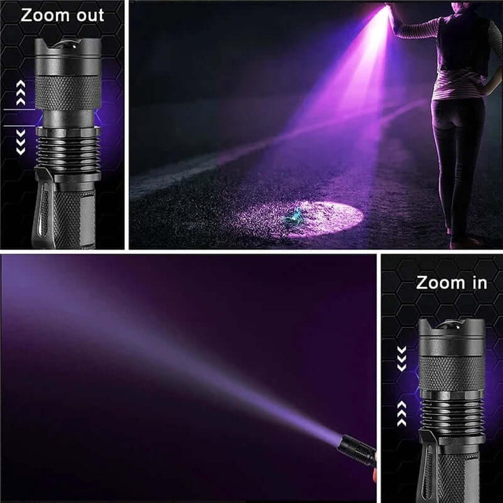 UV Lommelygte LED - Sortlys til Pletdetektion