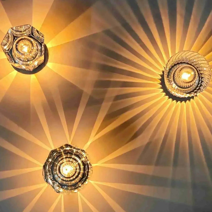 Elegant LED Krystal Diamant Bordlampe