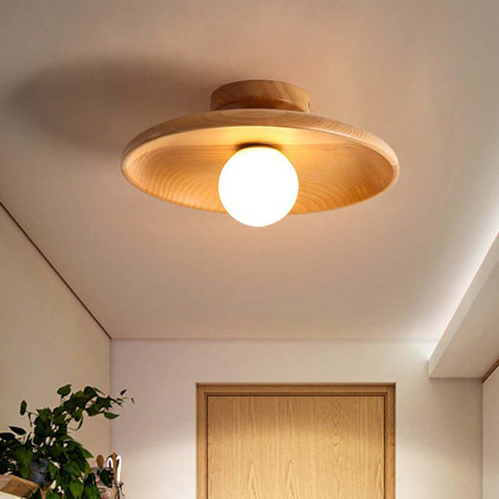Moderne flad skål-loftlampe til hjemmet