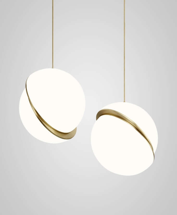 Måneformet Pendellampe i Moderne Design