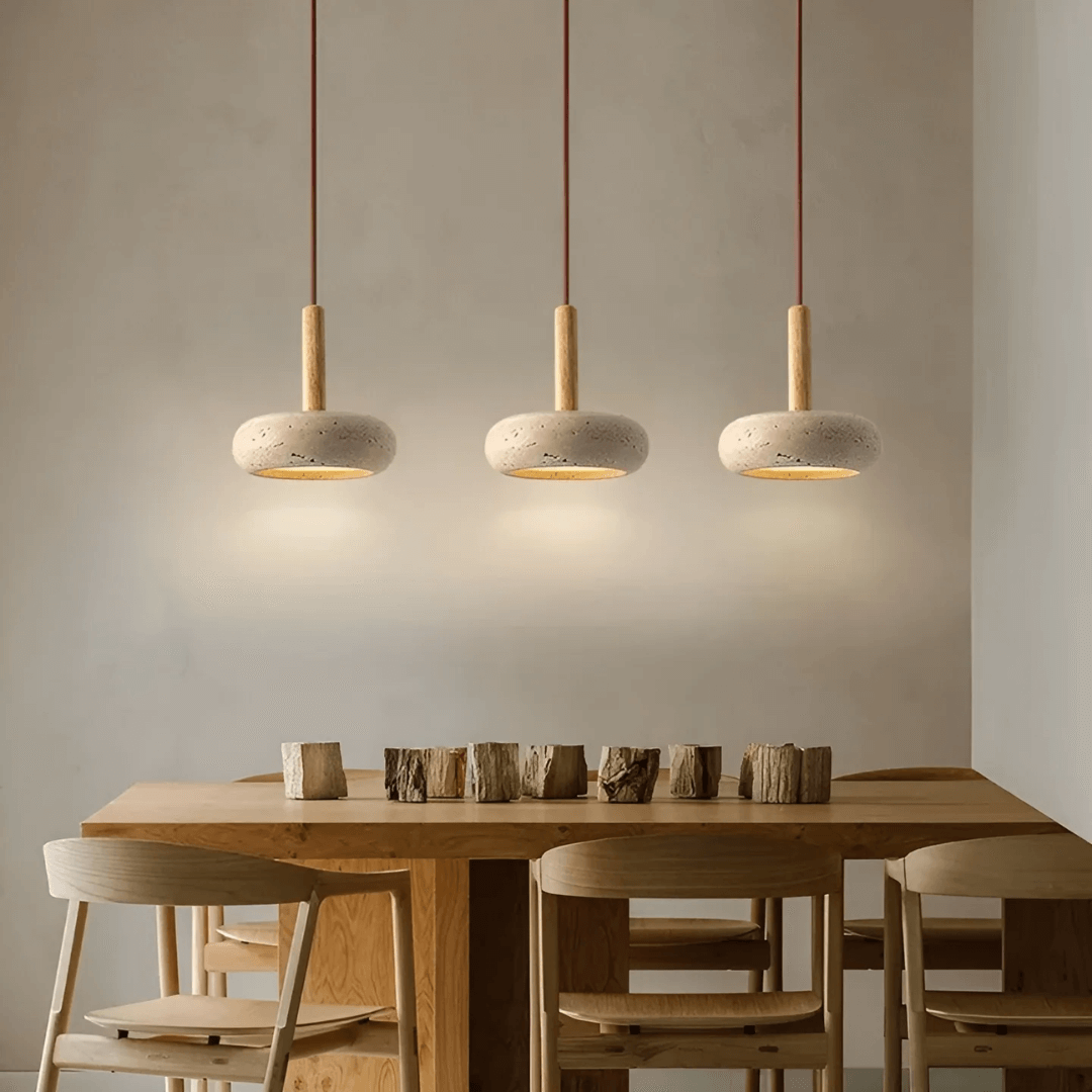 LED Loft Pendel Retro Trælook Design Lampe