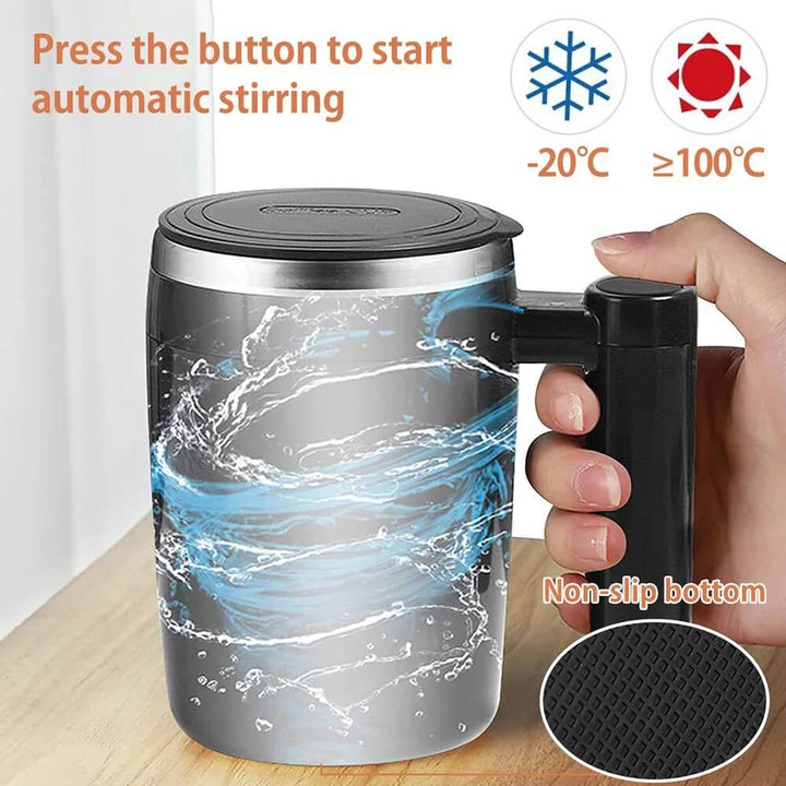 Unisex 380 ml selvomrørende kop - Automatisk blanding