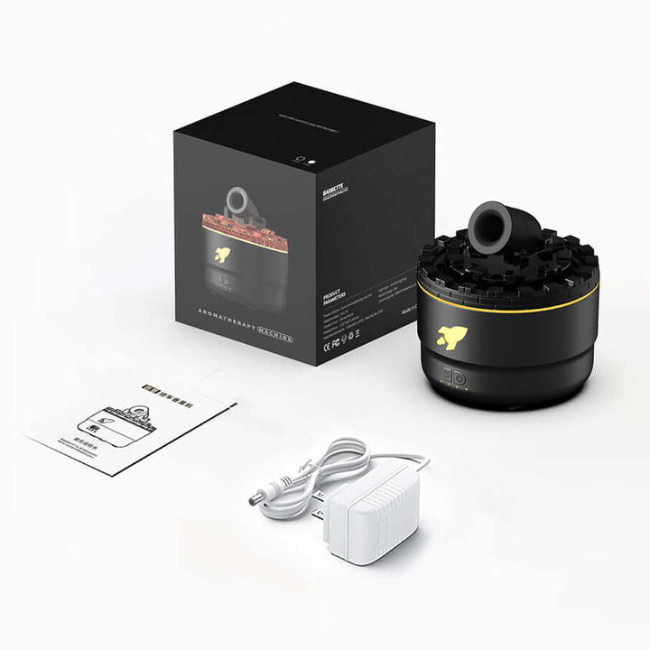 Lavalampe Aromadiffuser & Luftfugter med LED-natlys