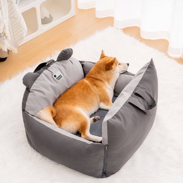 Sikker Autostol til Hunde med Beskyttelsespuder