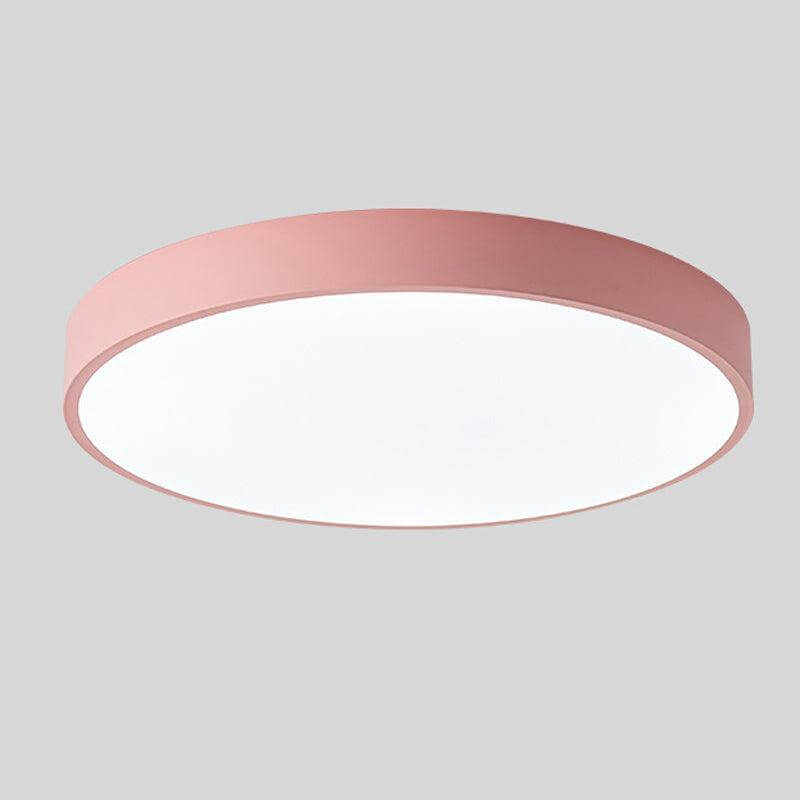 Moderne Rund LED Loft Træloftlampe