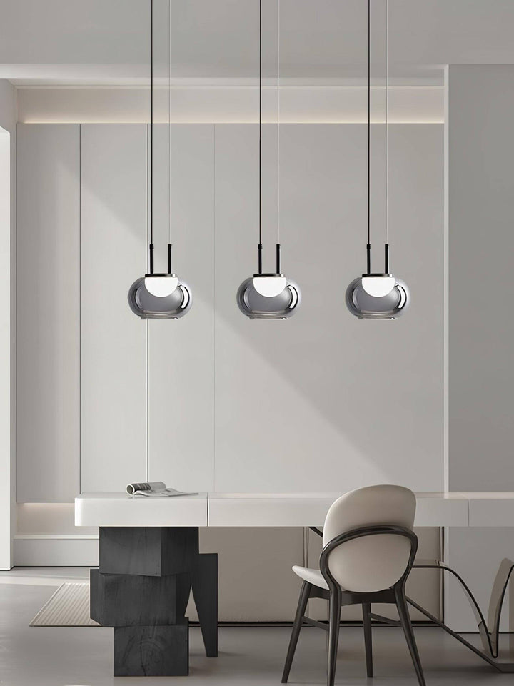Moderne Halo Pendelophæng, 3-flamme