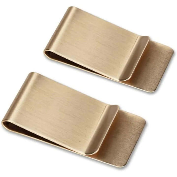 Elegant kortholder og pengeclips i rustfrit stål - 2 stk.