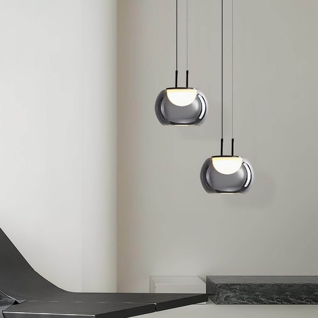 Moderne Halo Pendelophæng, 3-flamme