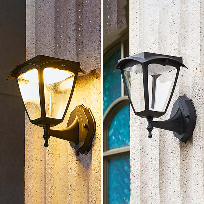 Solar LED-væglampe til udendørs brug