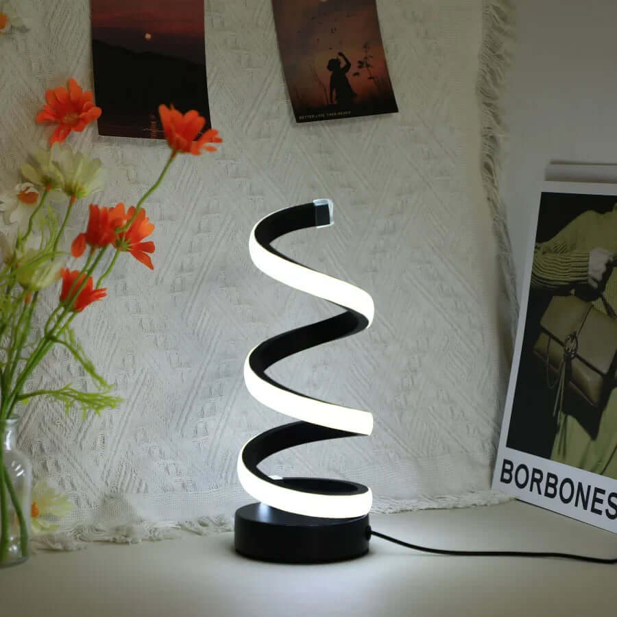 USB LED Skrivebordslampe med S-formet Design
