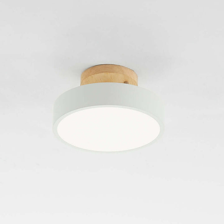 Dæmpbar LED Loftlampe i Trædesign