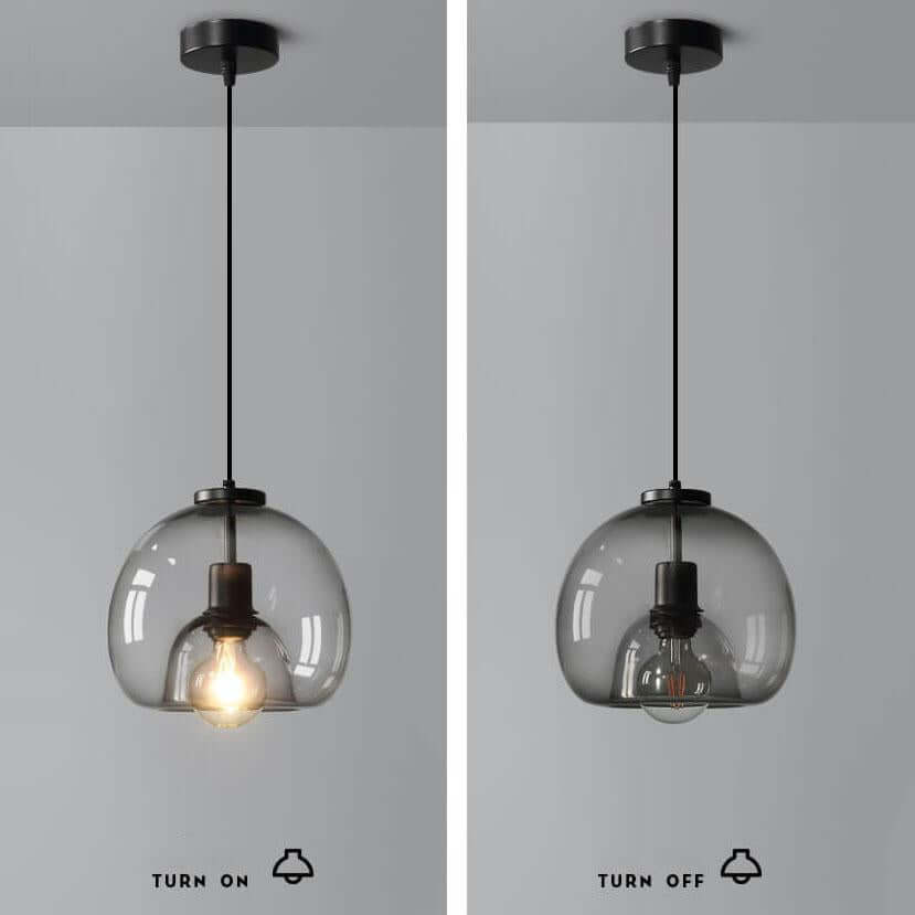 Mundblæst Glas Loftslampe