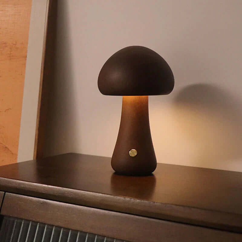 Træ Svampe LED Natlampe - Hyggelig Belysning til Børn