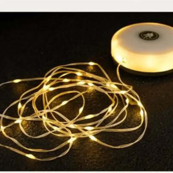 LED lyskæde 10m, vandtæt, USB, varmhvid
