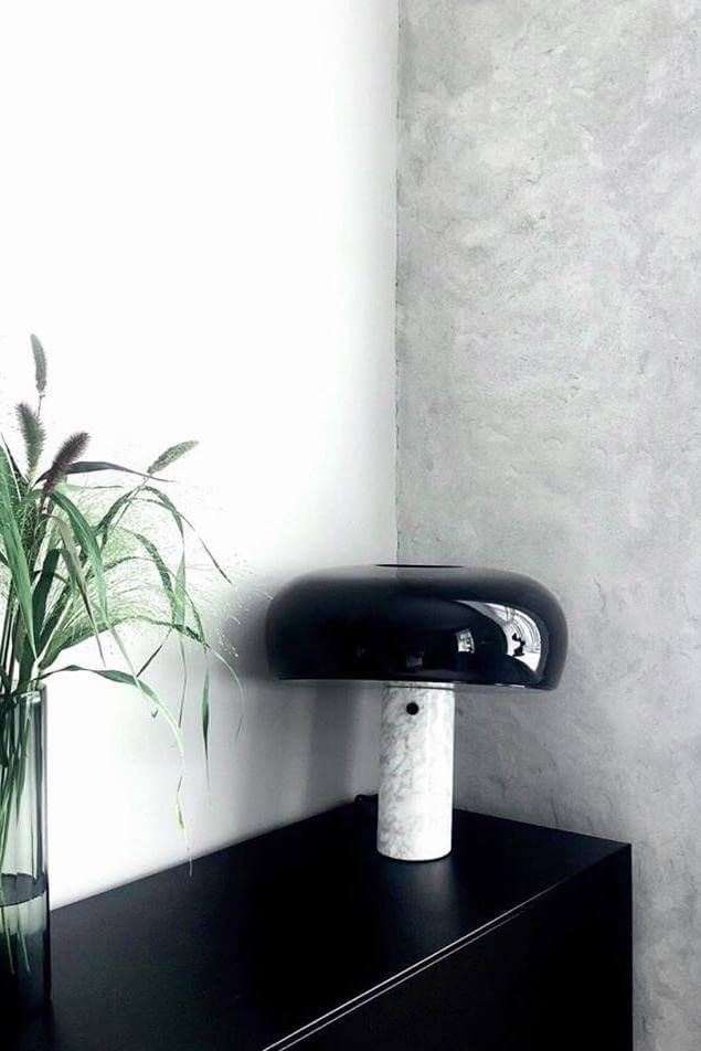 Designer Bordlampe i Marmor
