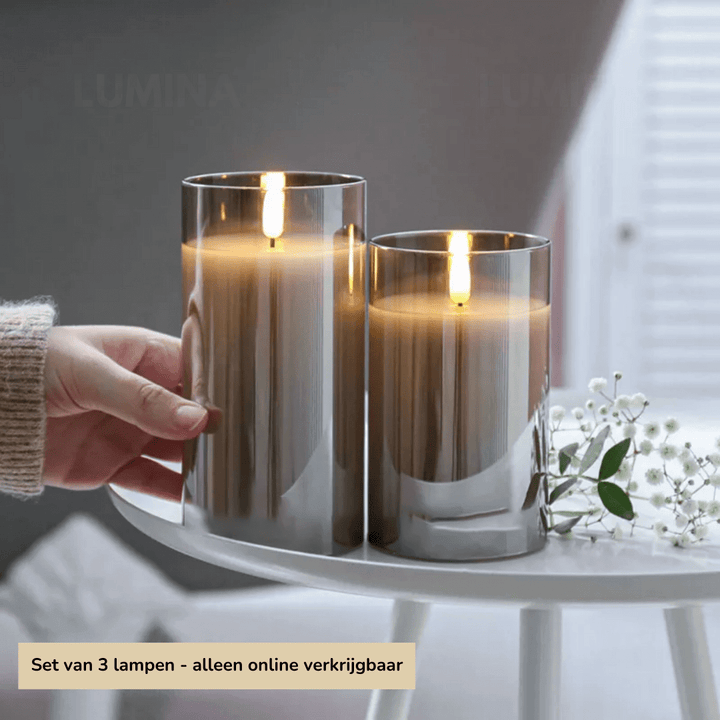 Realistiske LED-stearinlys med flammeeffekt og fjernbetjening