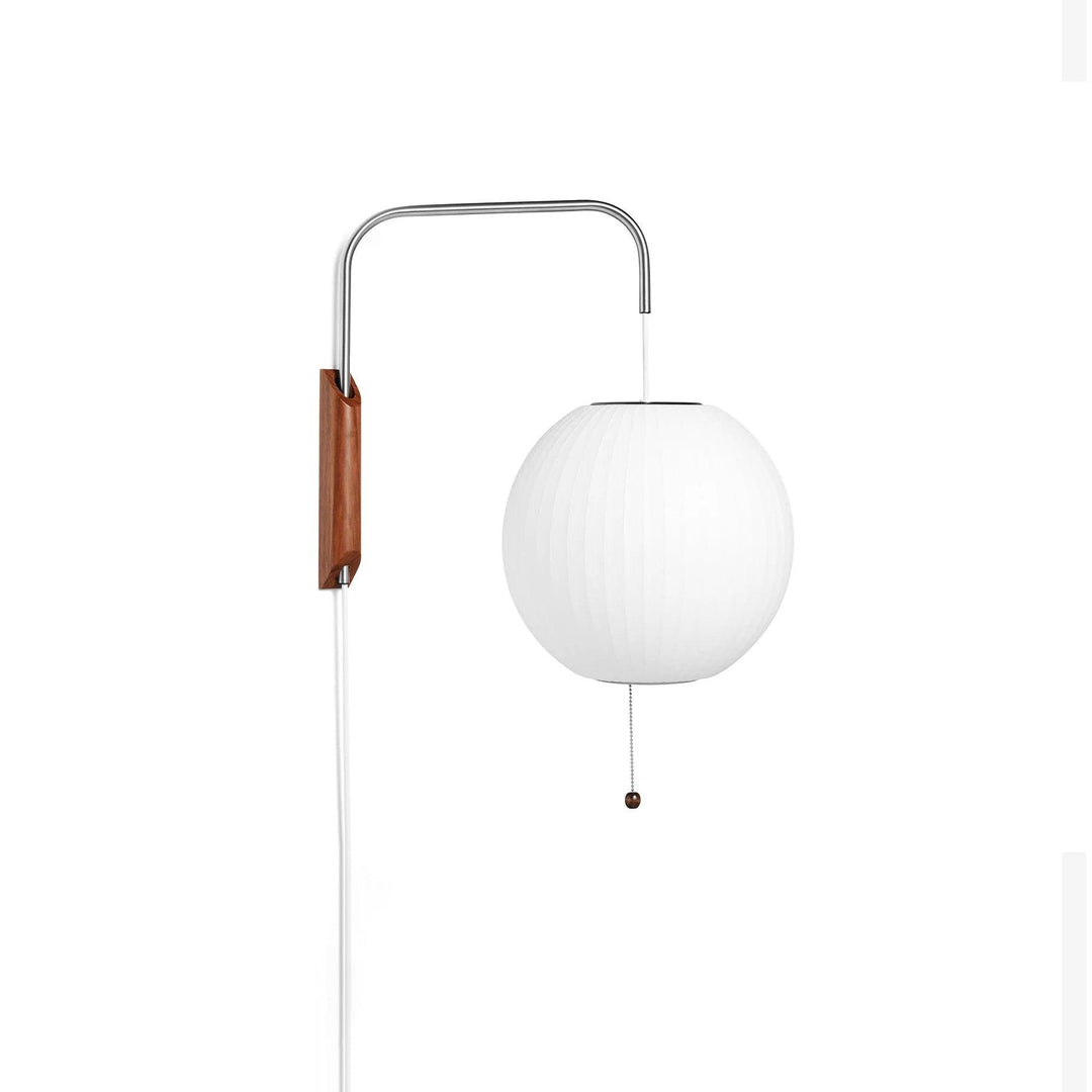 Moderne væglampe med kugledesign og varmt hvidt lys