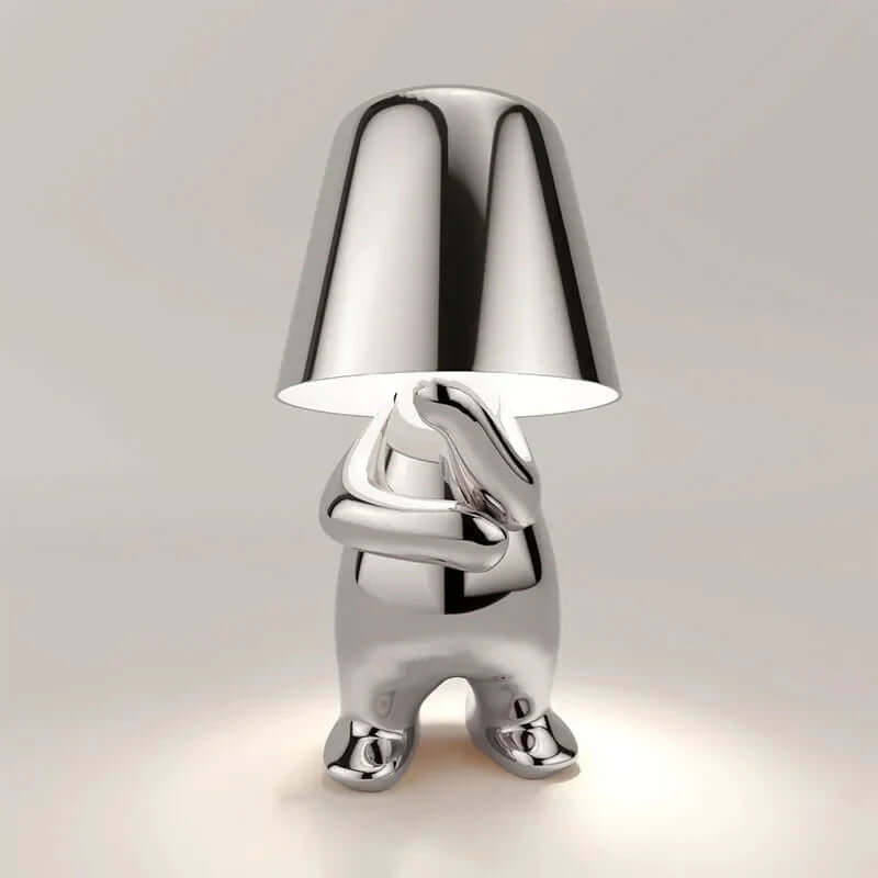 Minimalistisk LED bordlampe med varmhvidt lys