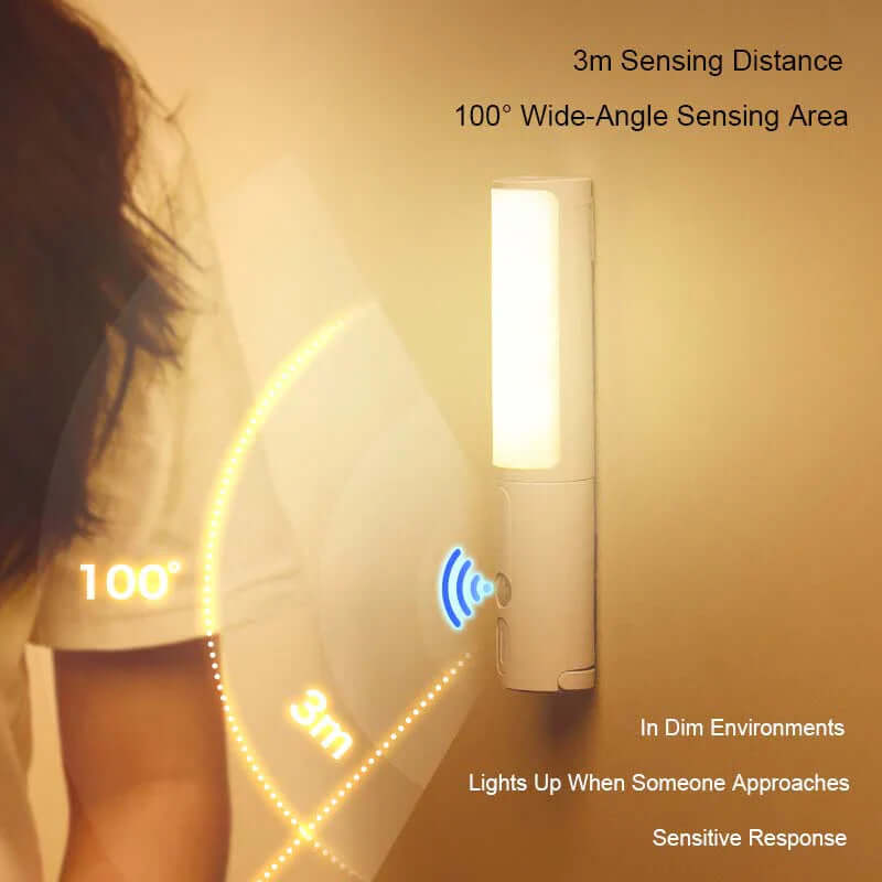 LED-natlampe med bevægelsessensor & dæmpbar