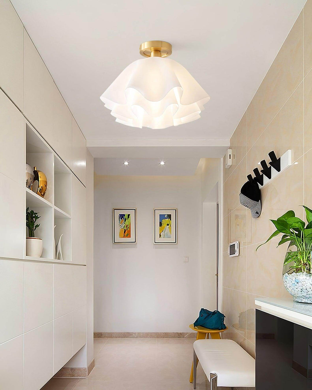 Moderne loft kobberloftslampe