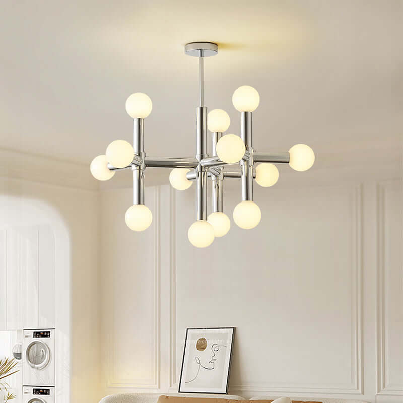 Moderne loft glas kugle lysekrone - 80cm