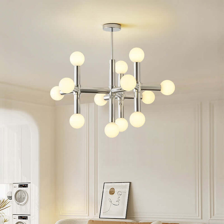 Moderne loft glas kugle lysekrone - 80cm