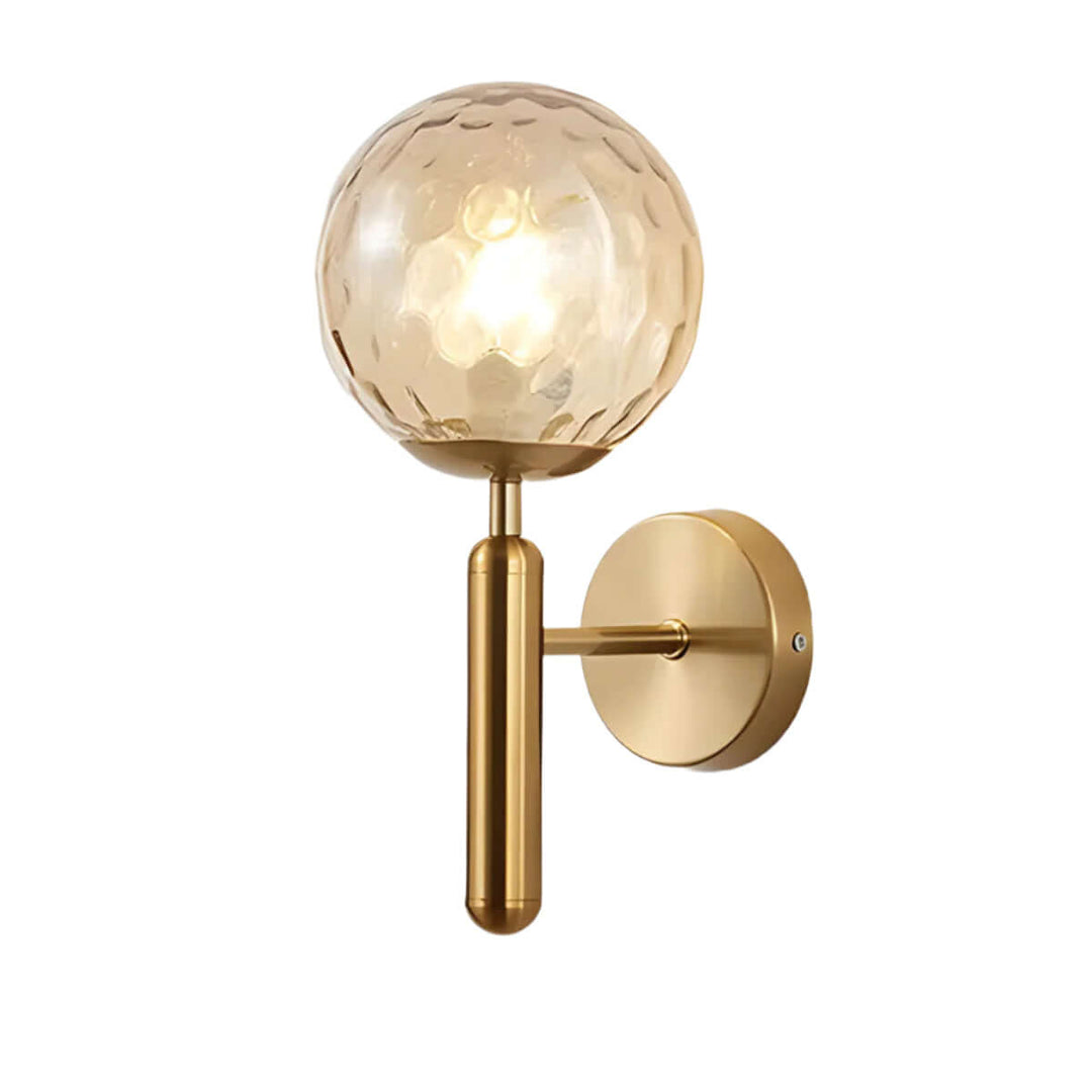 Elegant væglampe i vintage-stil, glas