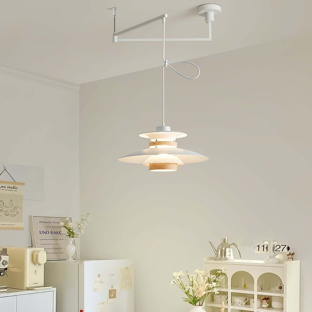 Pendellampe med 4 Skærme - Svingarm Design