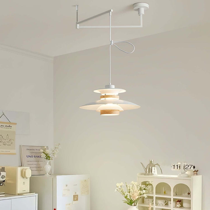 Pendellampe med 4 Skærme - Svingarm Design