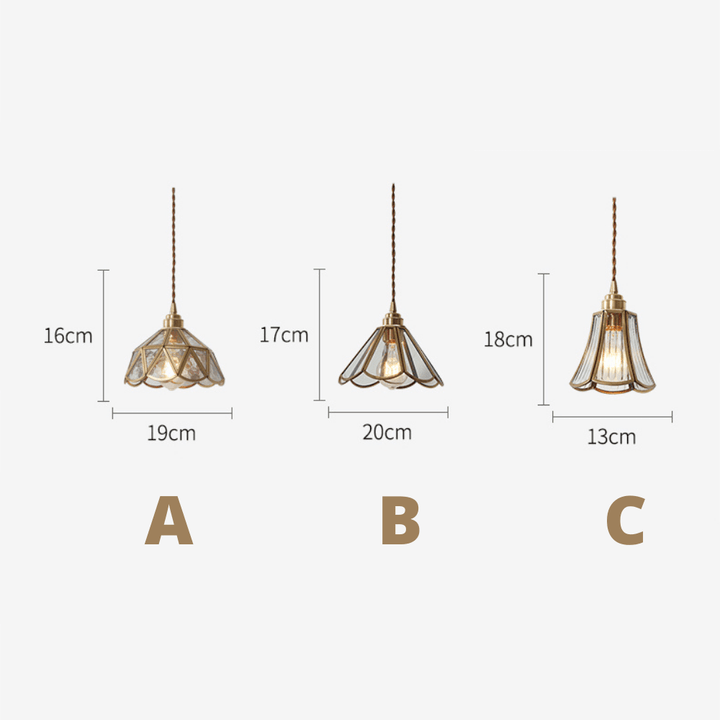 Elegant Pendel lampe i Glas til Hjemmet