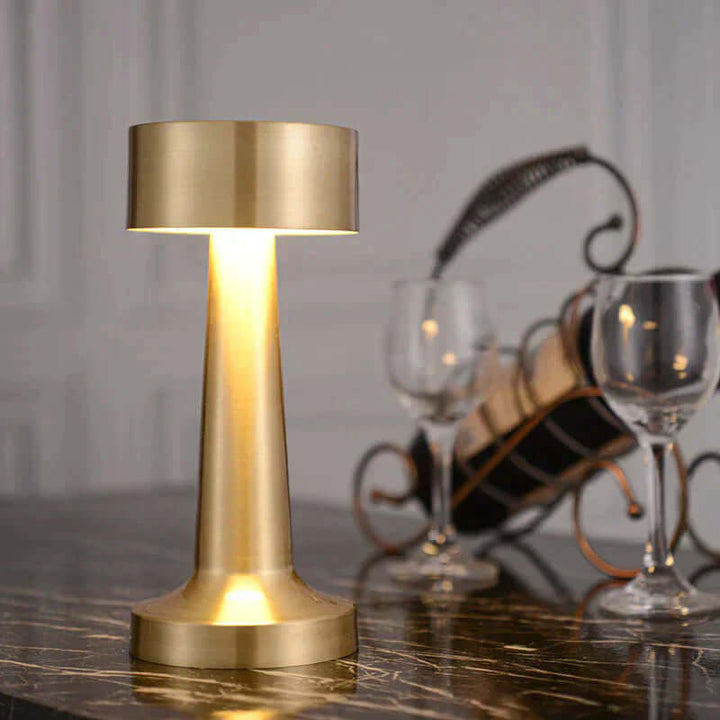 Dæmpbar LED bordlampe med genopladeligt batteri