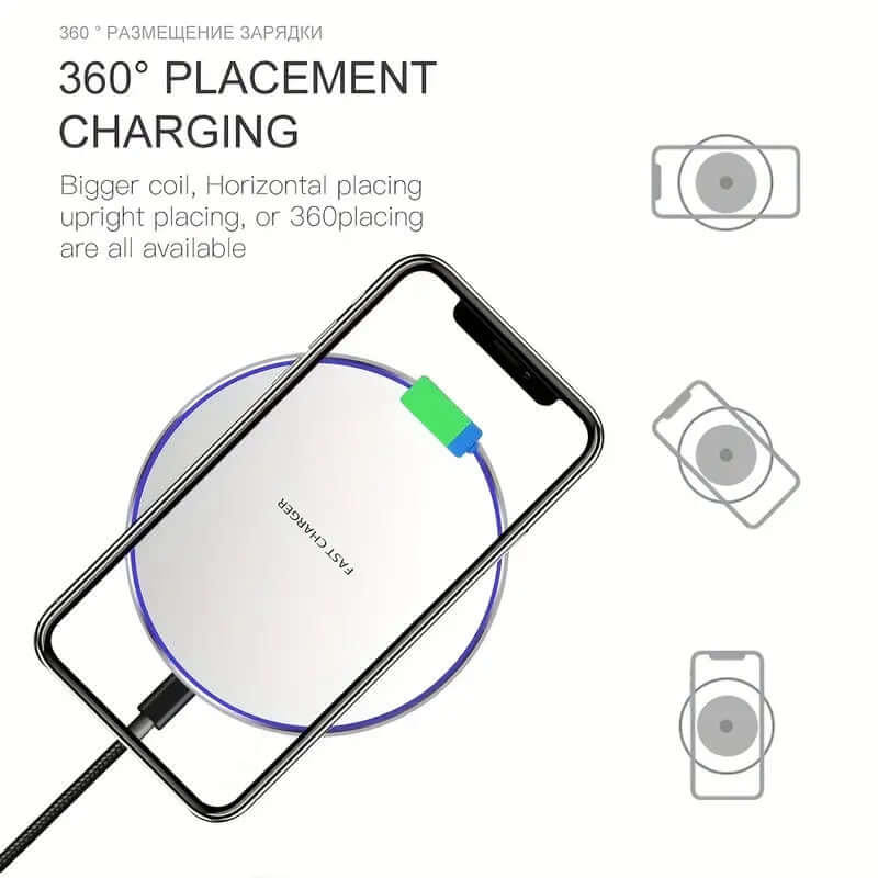 30W Trådløs Oplader til Smartphones