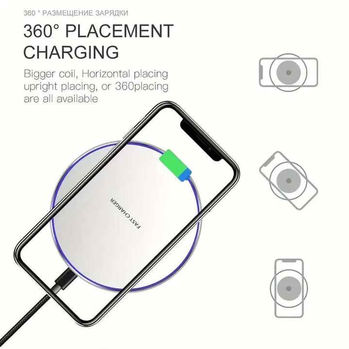 30W Trådløs Oplader til Smartphones