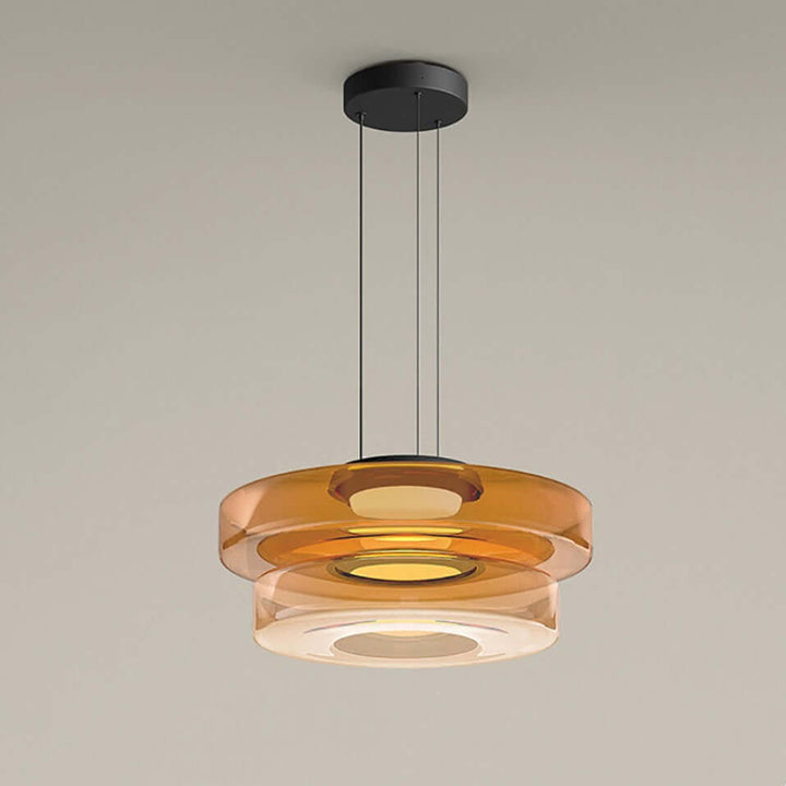 Elegant Bauhaus Glas Pendel Lampe