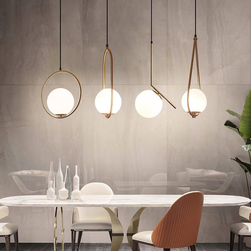 Elegant Glas Pendellampe til Hjemmet