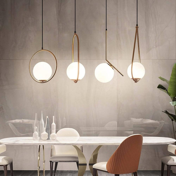 Elegant Glas Pendellampe til Hjemmet