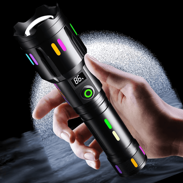 9000 Lumen Genopladelig LED Lommelygte