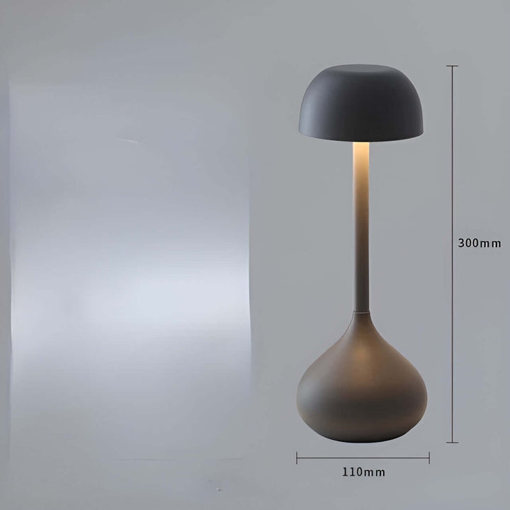 Dæmpbar trådløs LED-bordlampe i svampedesign