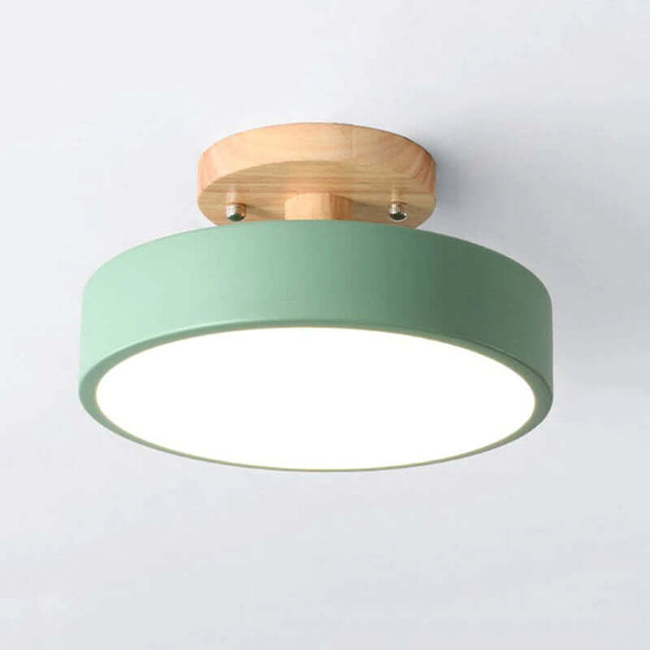 Dæmpbar LED Loftlampe i Trædesign