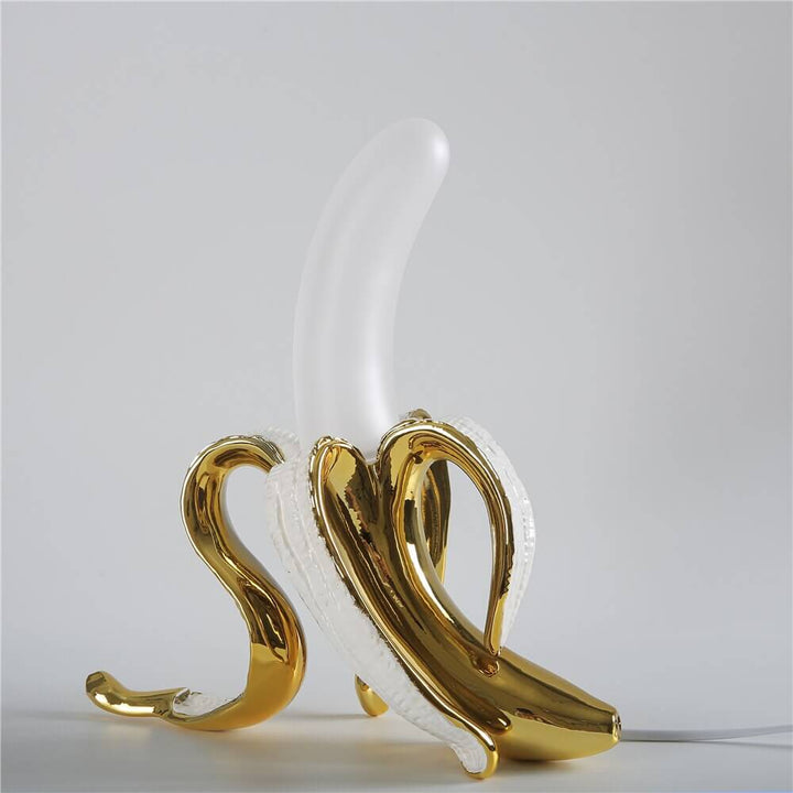 Elegant Art Deco Bordlampe med Banandesign