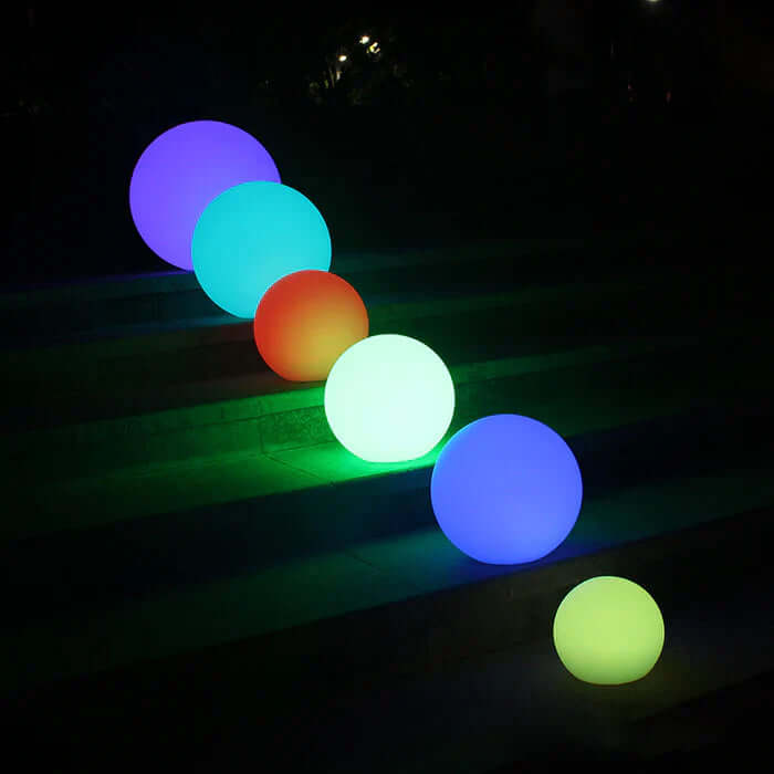 LED Havekuglelampe, Solar, Farveskift
