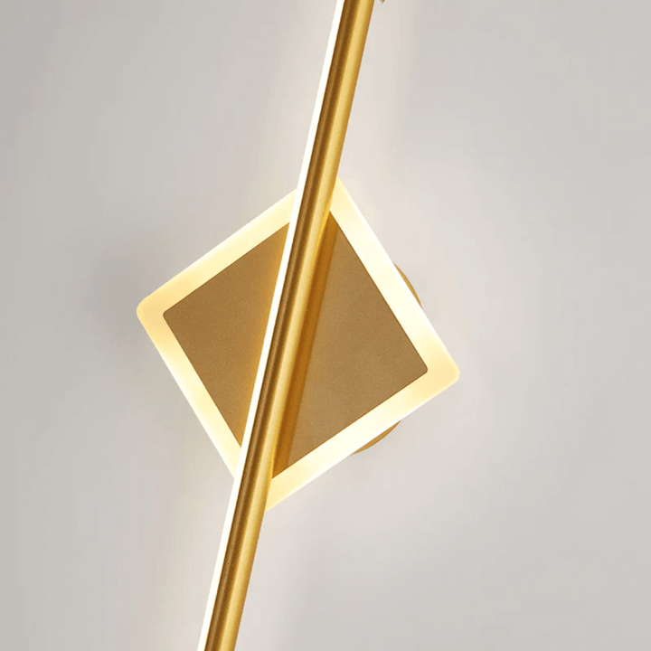 LED Væglampe Moderne Sort - Guld 3 Lysfarver